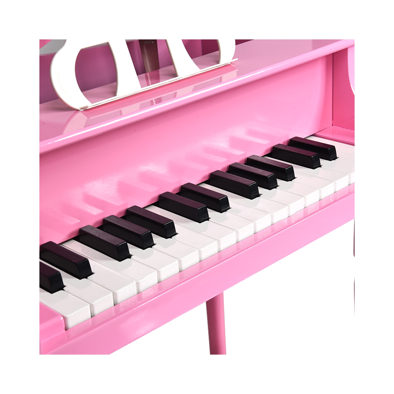 Piano Classique de Marque Costway en Bois à 30 touches avec banc et support à musique Noir