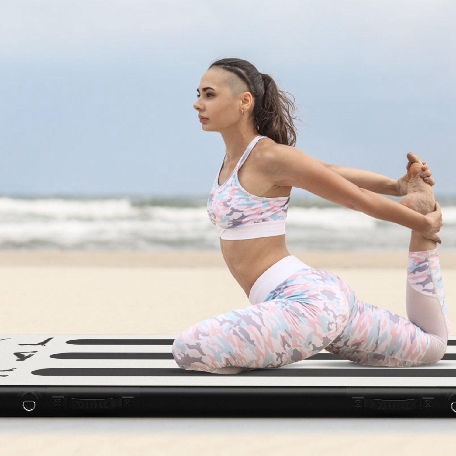 Goplus 10FT Inflatable Gymnastics Tumbling Mat w/ Pump