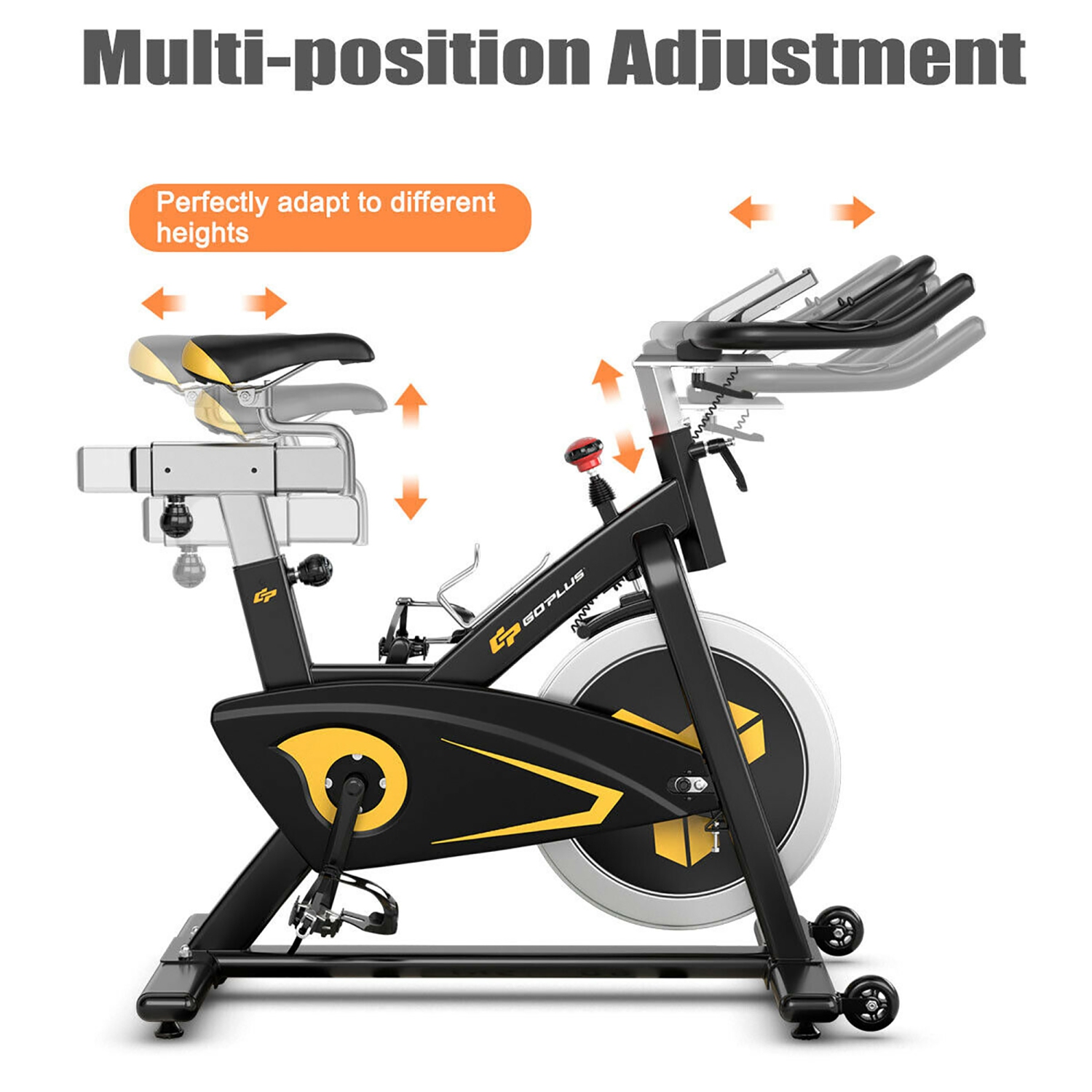 costway magnetic exercise bike stationary belt drive