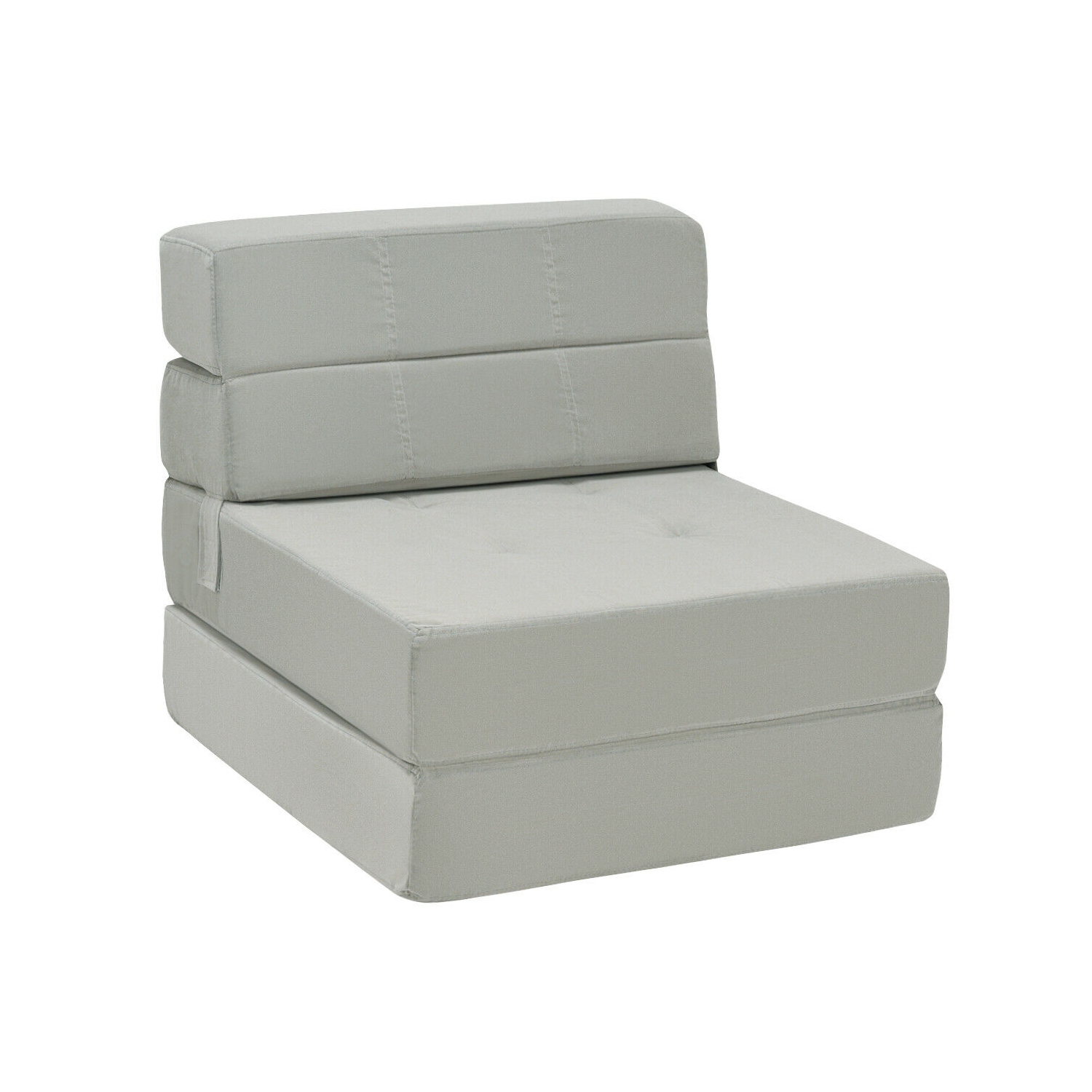 Costway Tri-Fold Fold Down Chair Flip Out Lounger Convertible Sleeper Bed Couch Dorm New