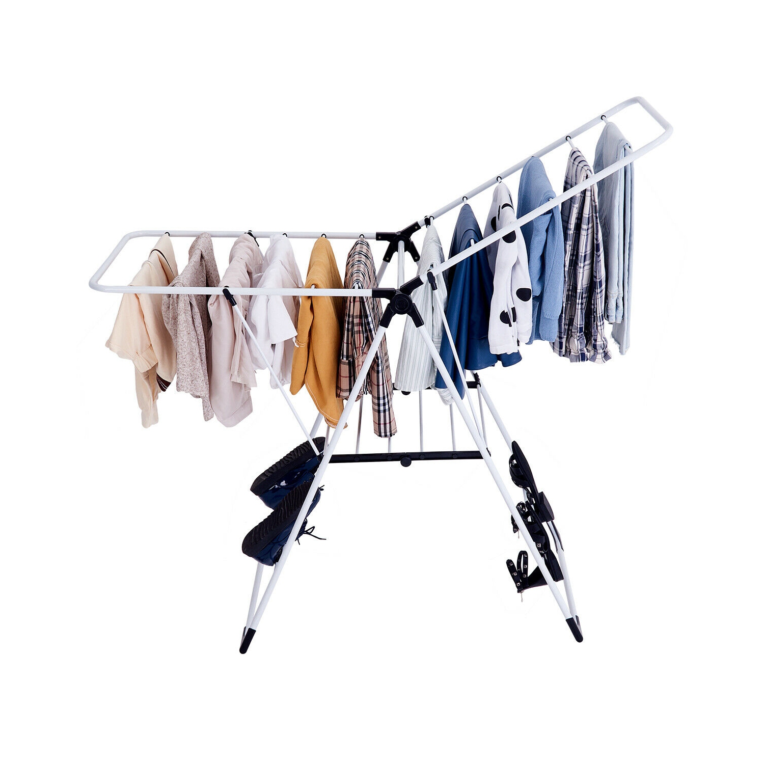 Rangement des vêtements de lessive séchoir pliant portable