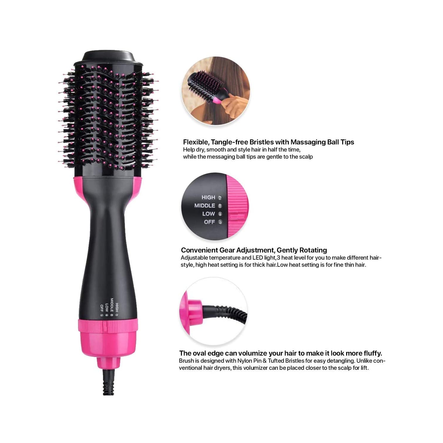 MKL Innovations Amazing 4-in-1 Hot Air Brush