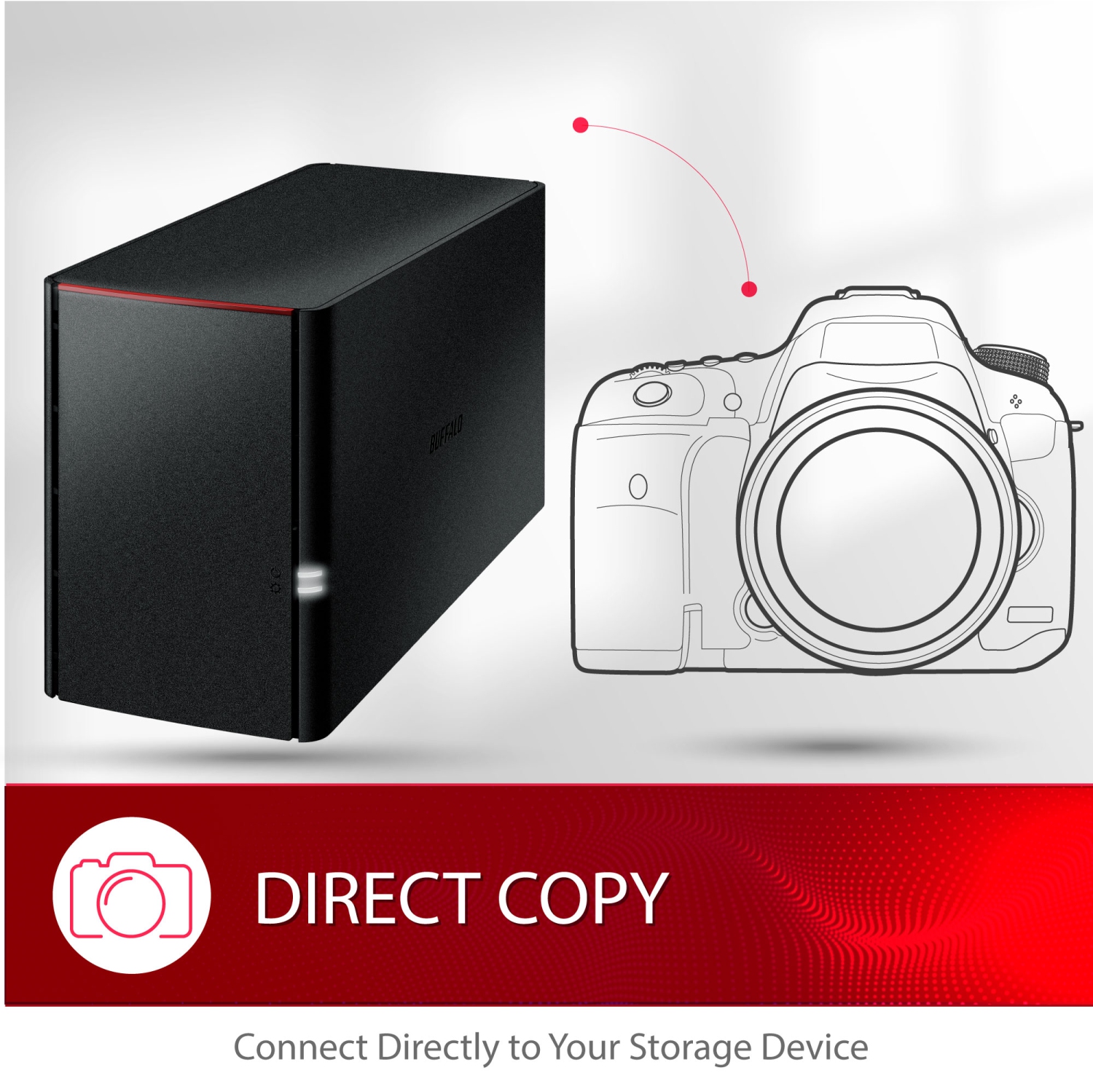 BUFFALO – stockage infonuagique privé à 2 baies de 12 To LinkStation Soho 220 avec disques durs inclus/stockage en réseau NAS/stockage