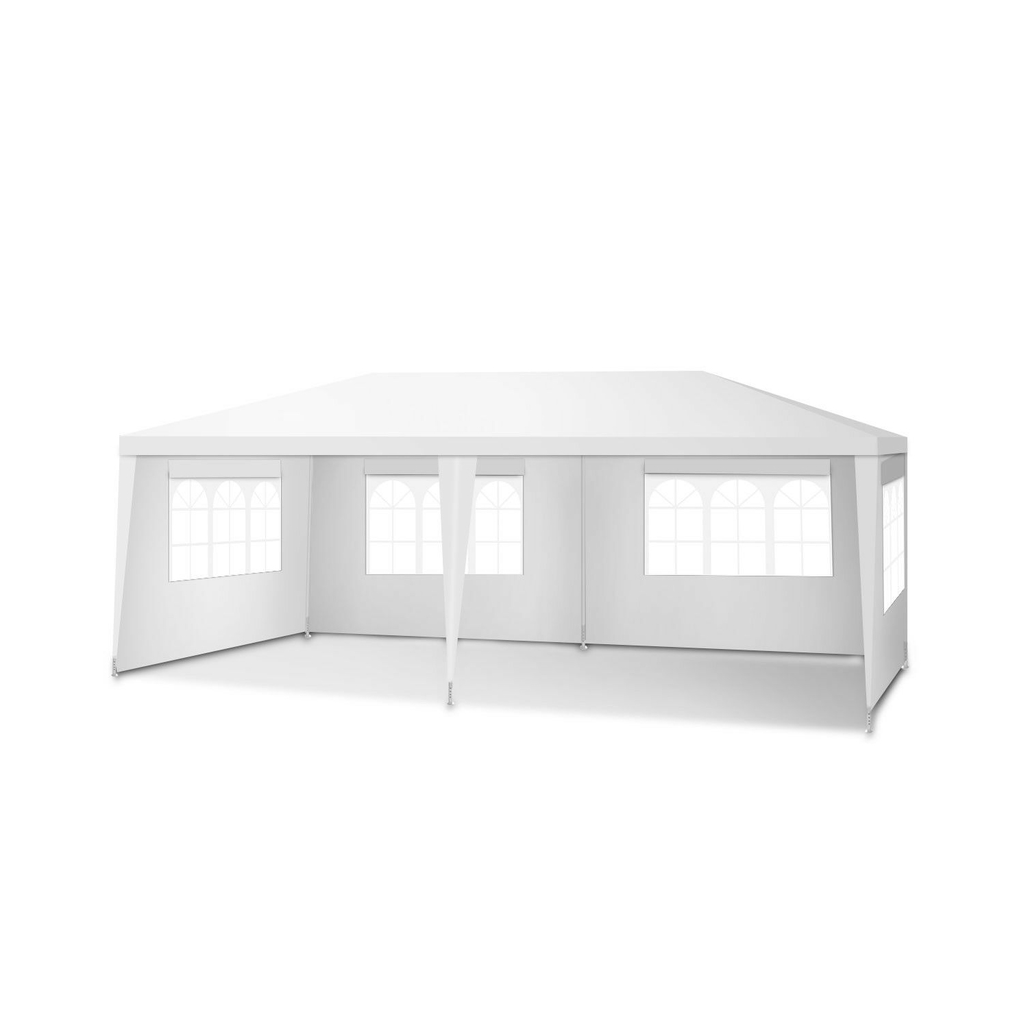 Costway 10'x20' Canopy Tent Heavy Duty Wedding Party Tent 4 Sidewalls W/Carry Bag