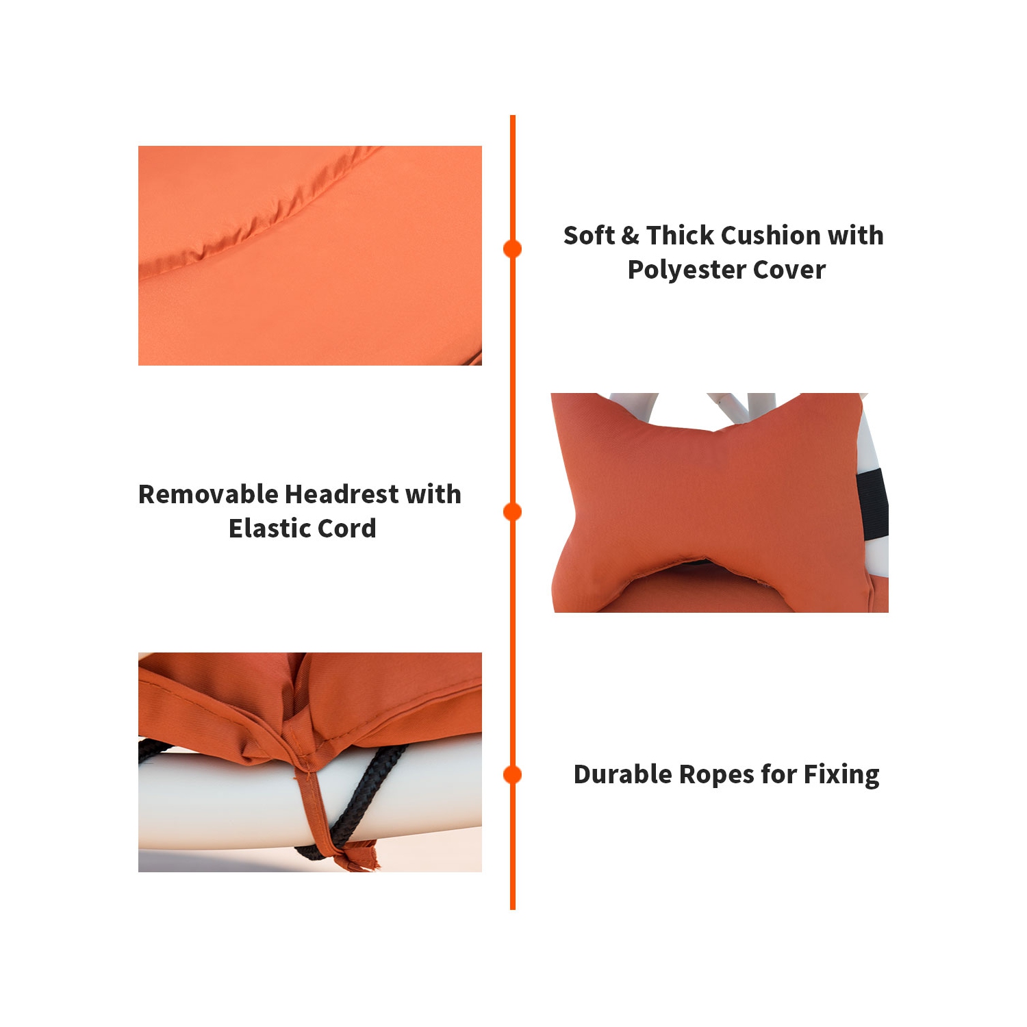 Chaise longue de Costway avec hamac à auvent et auvent avec auvent