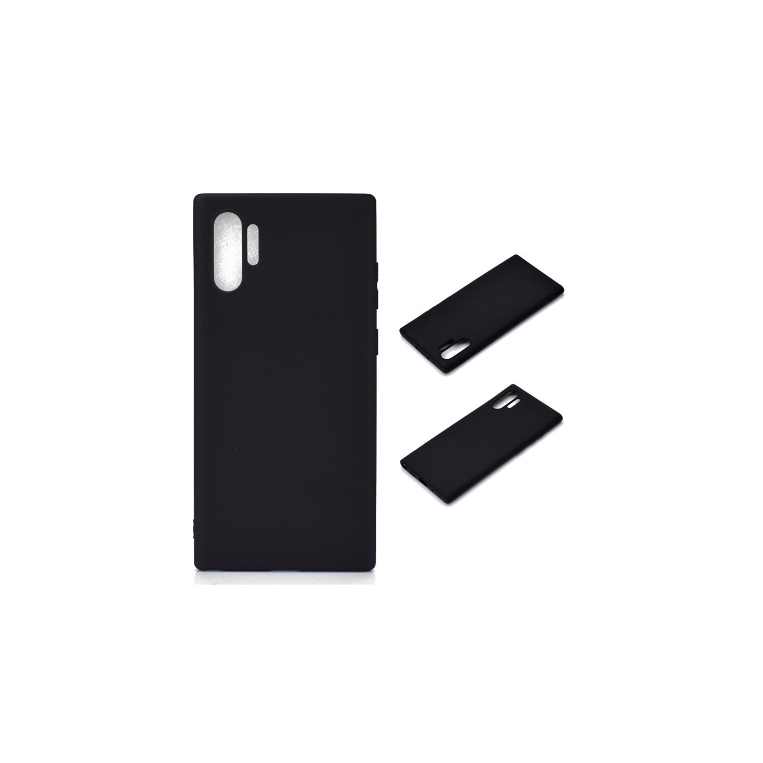 【CSmart】 Ultra Thin Soft TPU Silicone Jelly Bumper Back Cover Case for Samsung Galaxy Note 10 Plus, Black