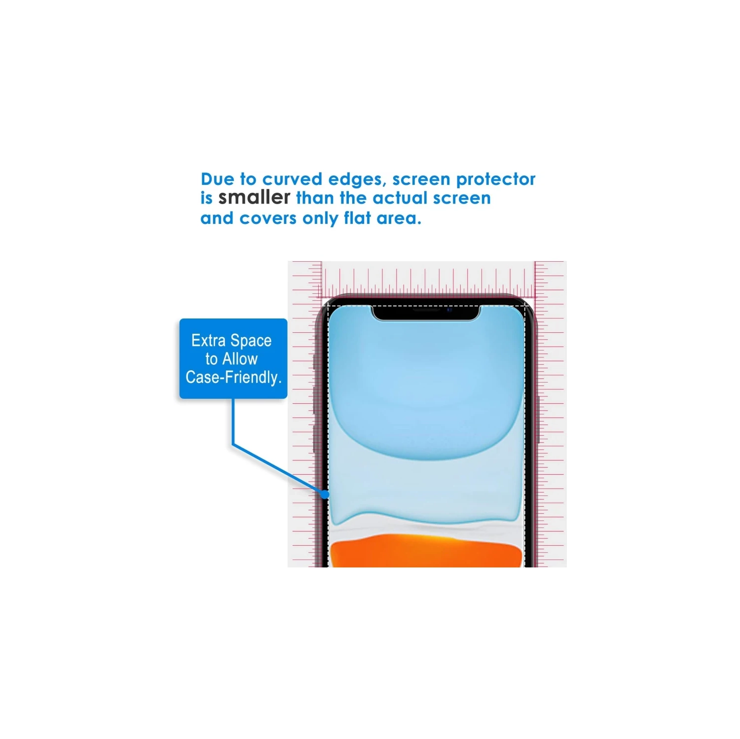 Protecteur d'écran en verre trempé de qualité supérieure pour iPhone 11 et iPhone XR - pellicule de protection Crystal Clear