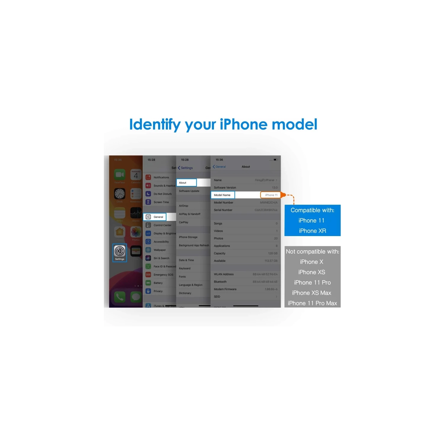 Protecteur d'écran en verre trempé de qualité supérieure pour iPhone 11 et iPhone XR - pellicule de protection Crystal Clear