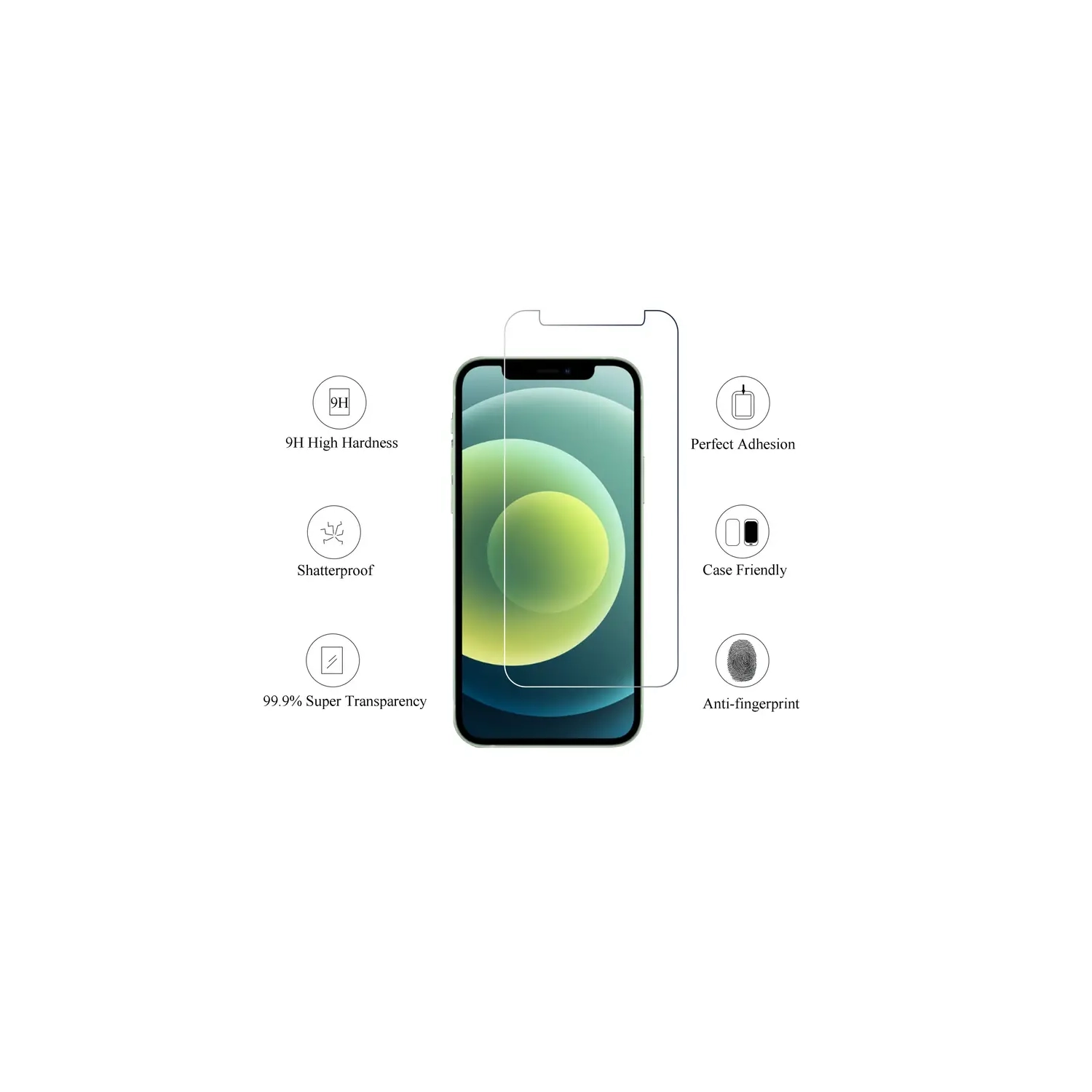KEEGUARD Protecteur d'écran pour iPhone Xs Max et iPhone 11 Pro Max Verre Trempé [HD Crystal Clear] [Installation Facile] [Bord Arrondi] [Résistant