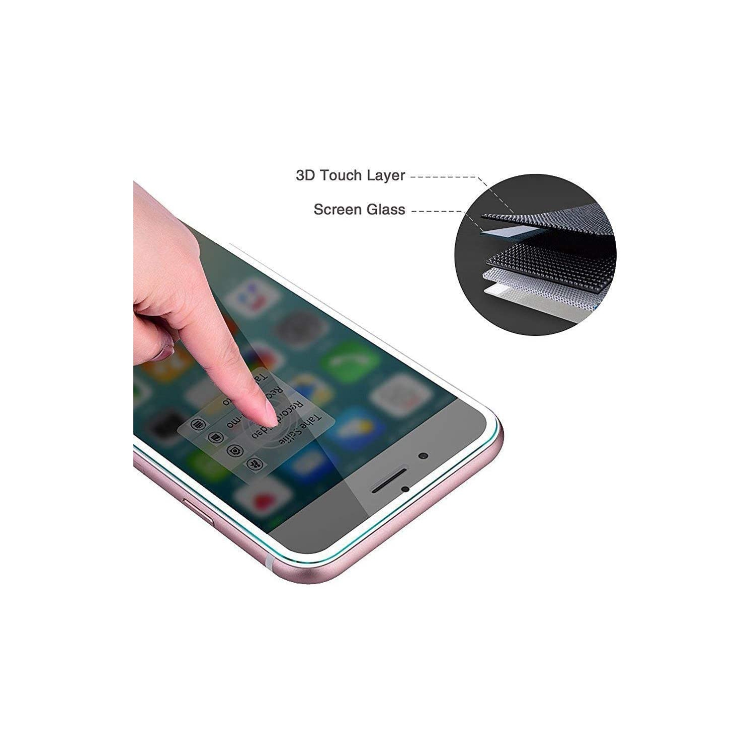 2 Pcs Privacy Screen Protector for Apple iPhone XR, Anti-Spy Screen Protector 3D Anti-Spy Tempered Glass Film (iPhone