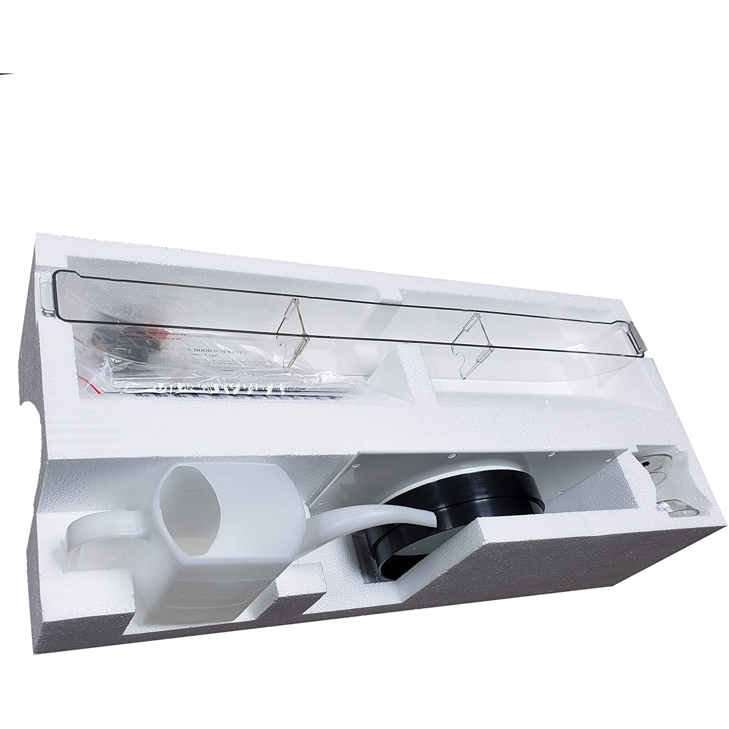 Crown 30" under cabinet white finish powerful range hood with Auto-cleaning function