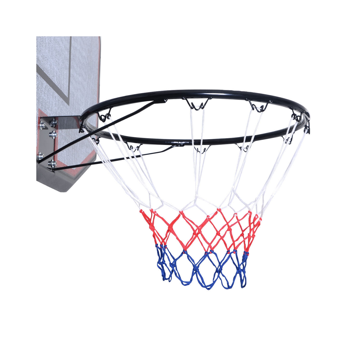 Costway 10ft 43'' Backboard In/outdoor Adjustable Height Basketball Hoop System