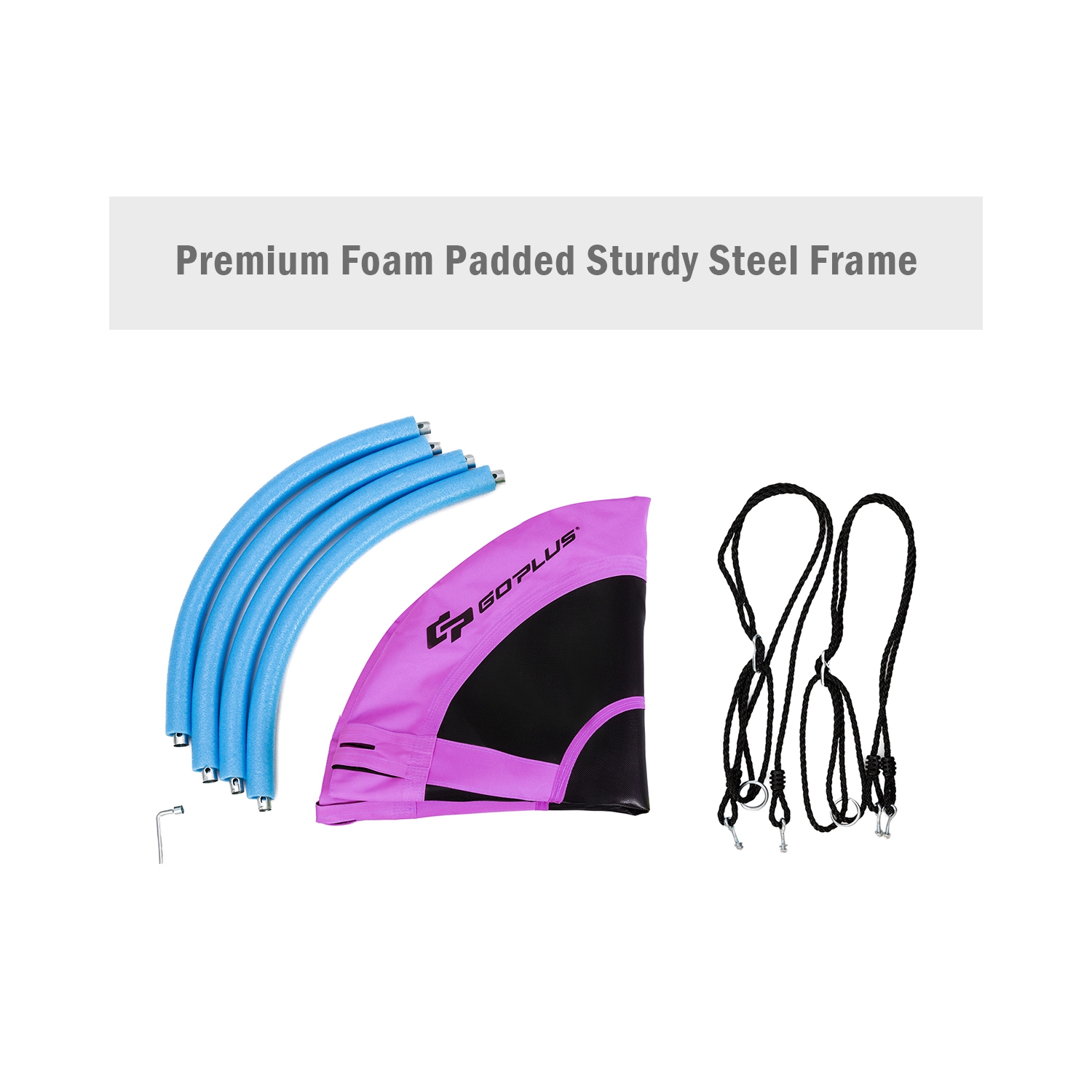 Costway 40'' Kids Flying Saucer Swing – Purple