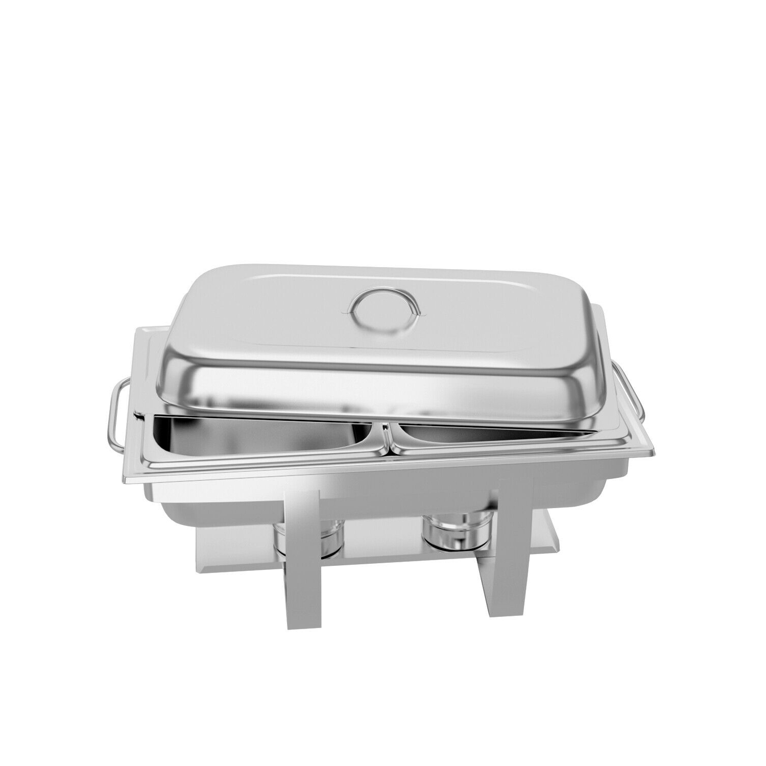 Costway 2 Packs Full Size Chafing Dish 9 Quart Stainless Steel Rectangular Chafer Buffet