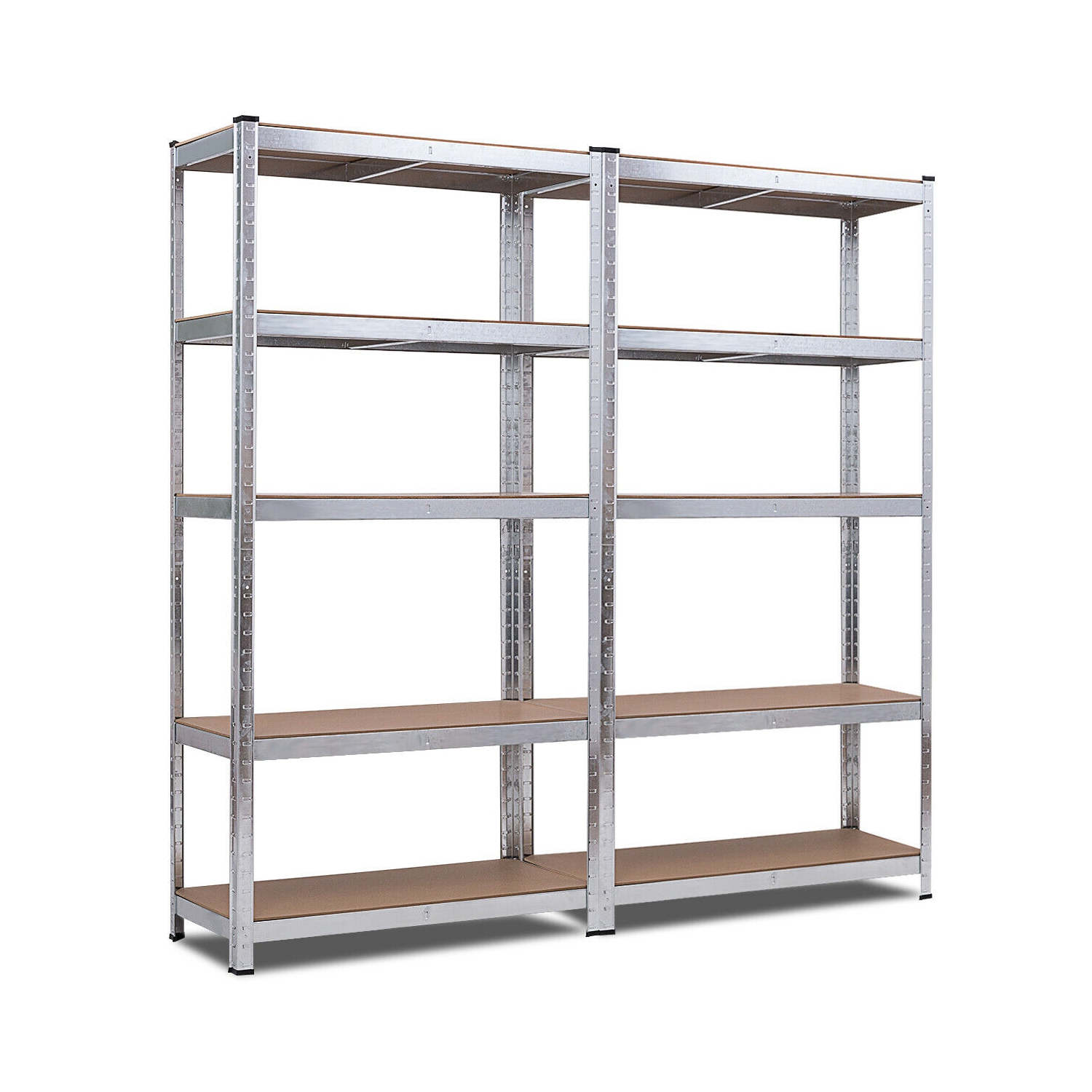 Costway 4 PCS 72-Inch 5-Tier Storage Rack Adjustable Garage Shelf Shelving Unit