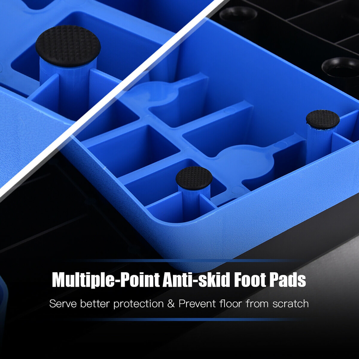 Goplus Aerobic Exercise Stepper Trainer W/Riser Adjustable Height 5''- 7''- 9''