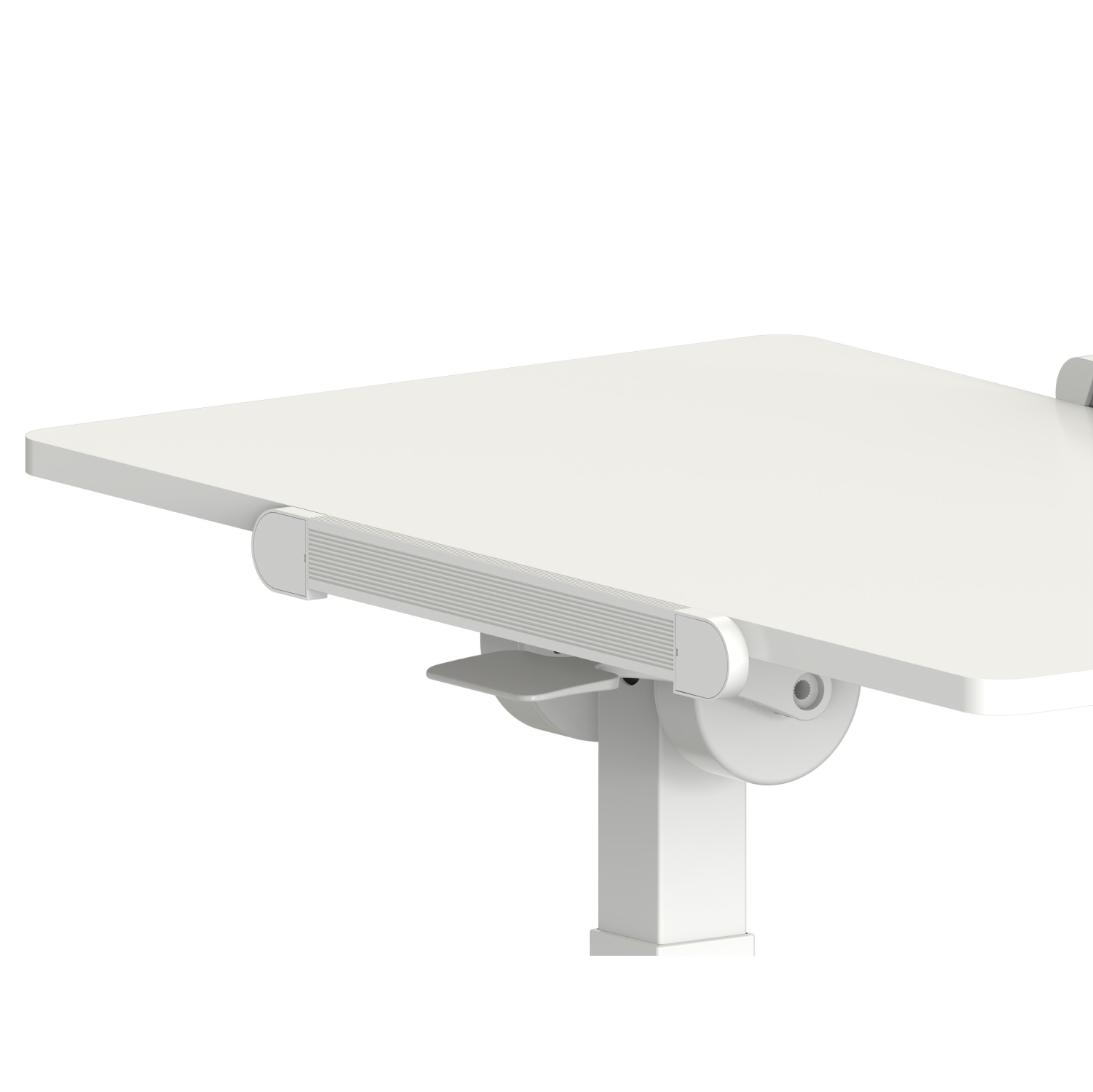 Uplite Height Adjustable Overbed Laptop Desk with Wheels, Rolling Bedside Tray for Office, Hospitable & Home Use - Tilting Sit Stand Desk Cart