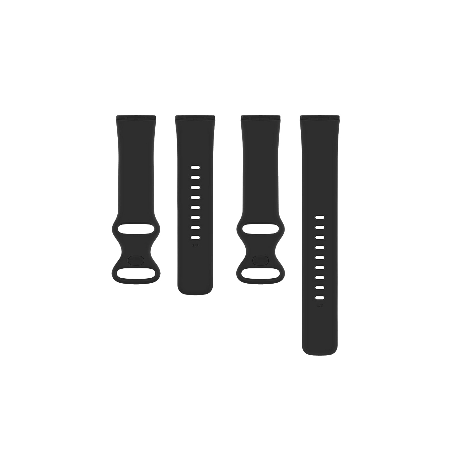 Paquet de 4 bracelets de rechange Premium de Navor - petit bracelet mince à rabat compatible avec les modèles Versa 3/Sense de Fitbit - Bracelet