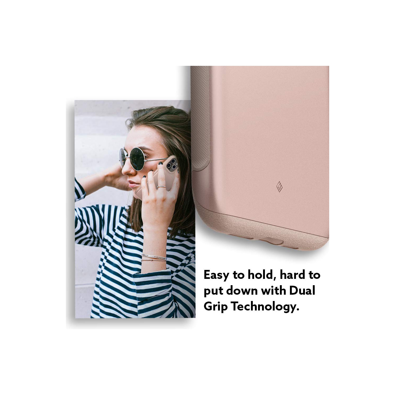 Caseology Legion for Apple iPhone 12 Pro Case for iPhone 12 Case - Stone Pink