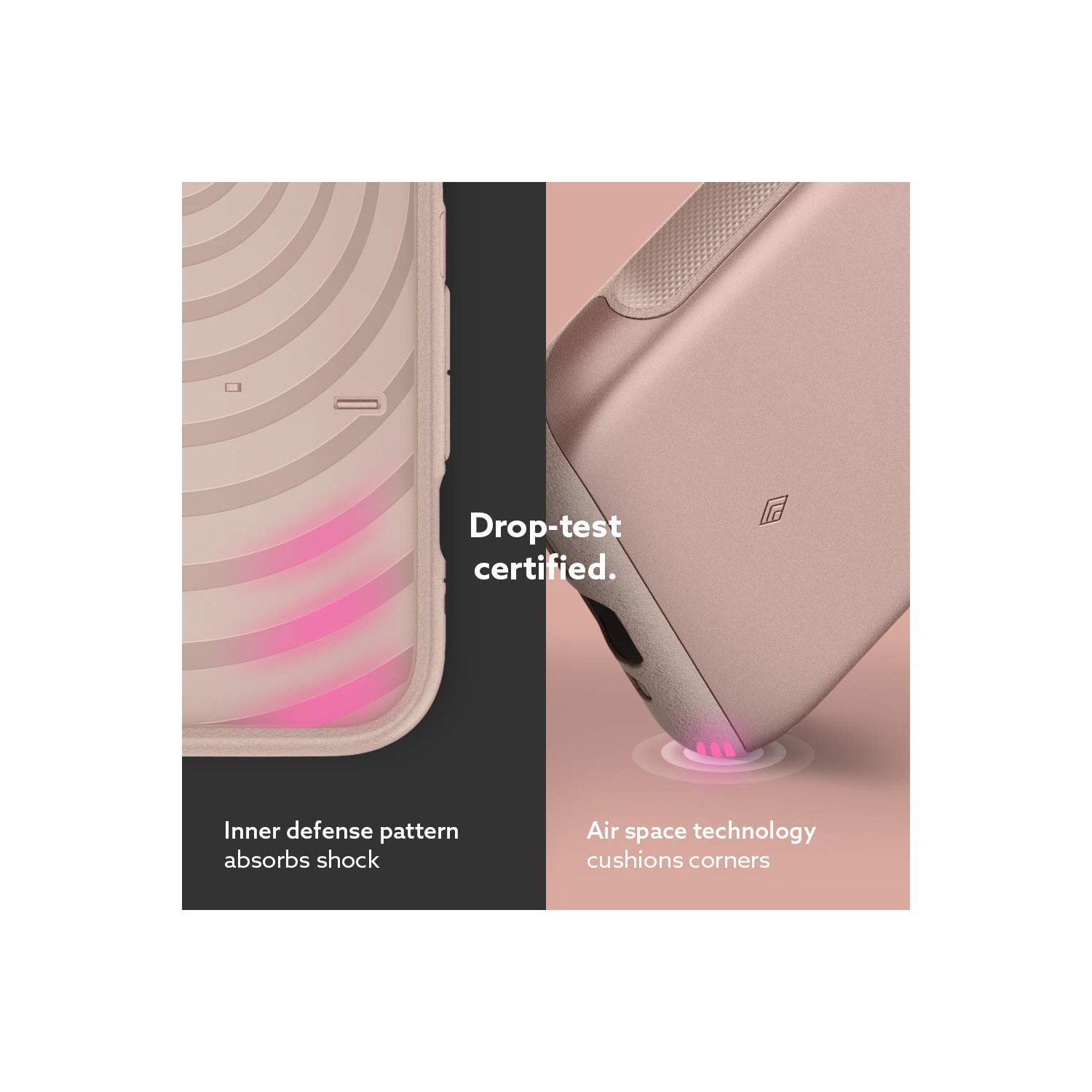 Caseology Legion for Apple iPhone 12 Pro Case for iPhone 12 Case - Stone Pink