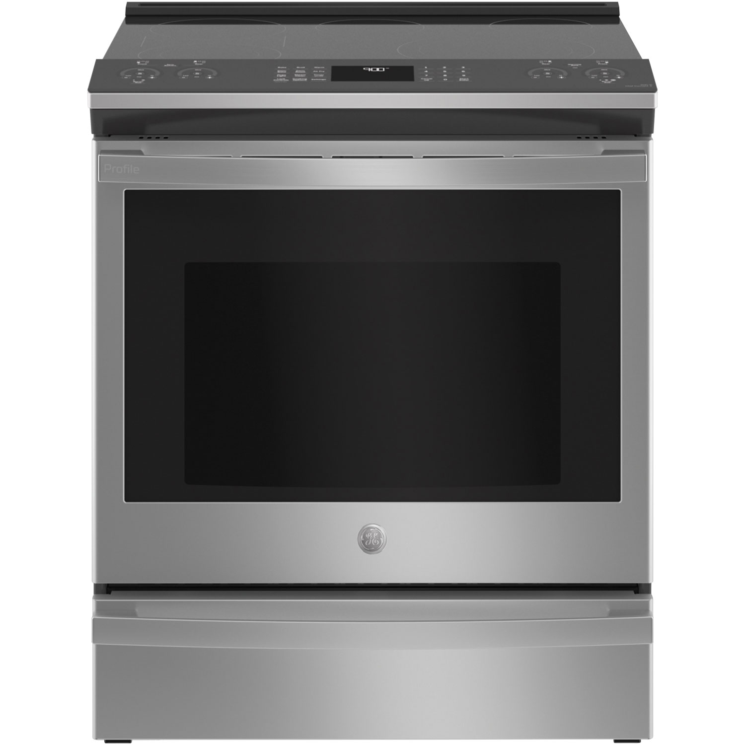 GE Profile 30" 5.3 Cu. Ft. True Convection Slide-In Electric Air Fry Range (PSS93YPFS) - Stainless
