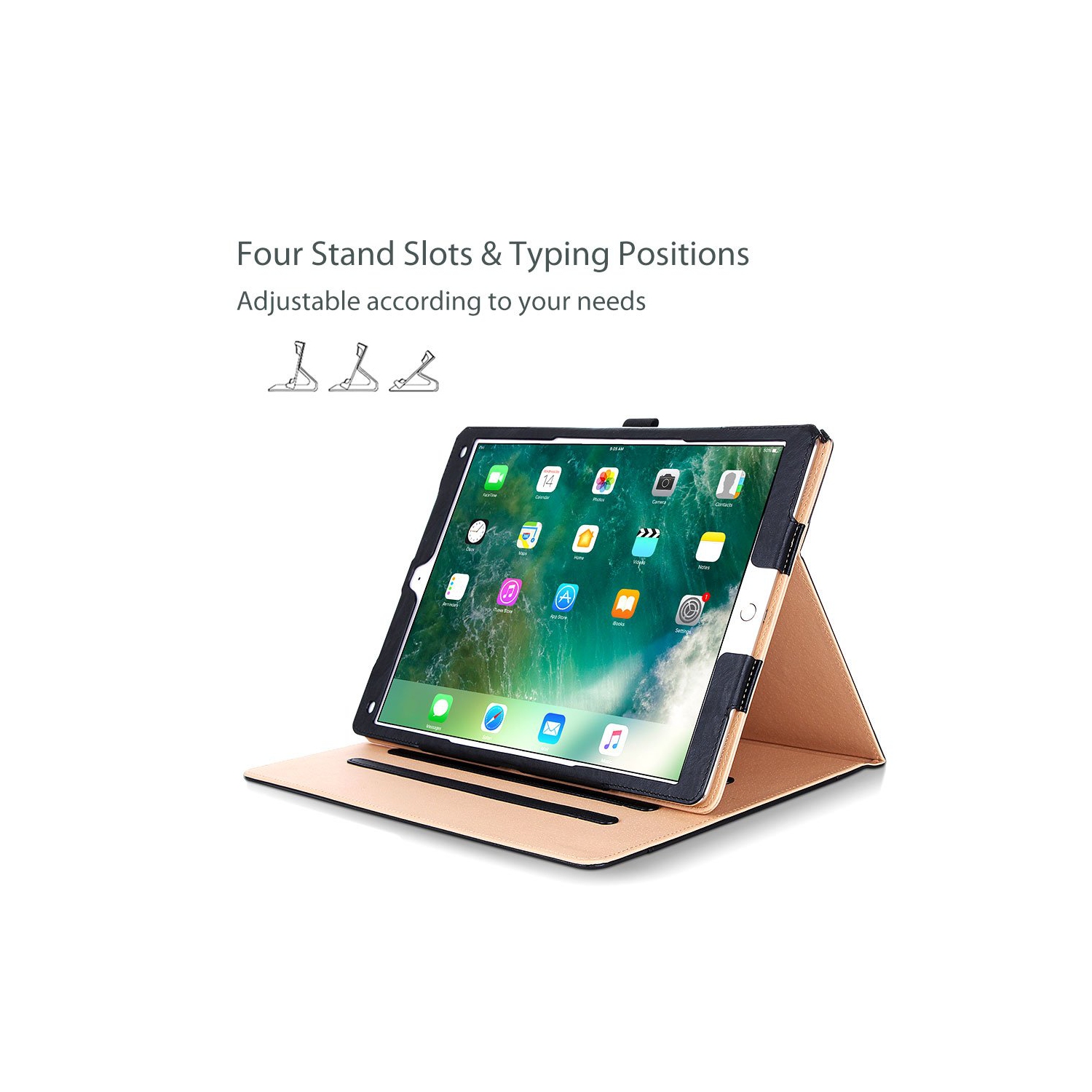 ProCase iPad Pro 12.9 2017/2015 Case - Stand Folio Case Cover for Apple iPad Pro 12.9 Inch (Both 2017 and 2015 M