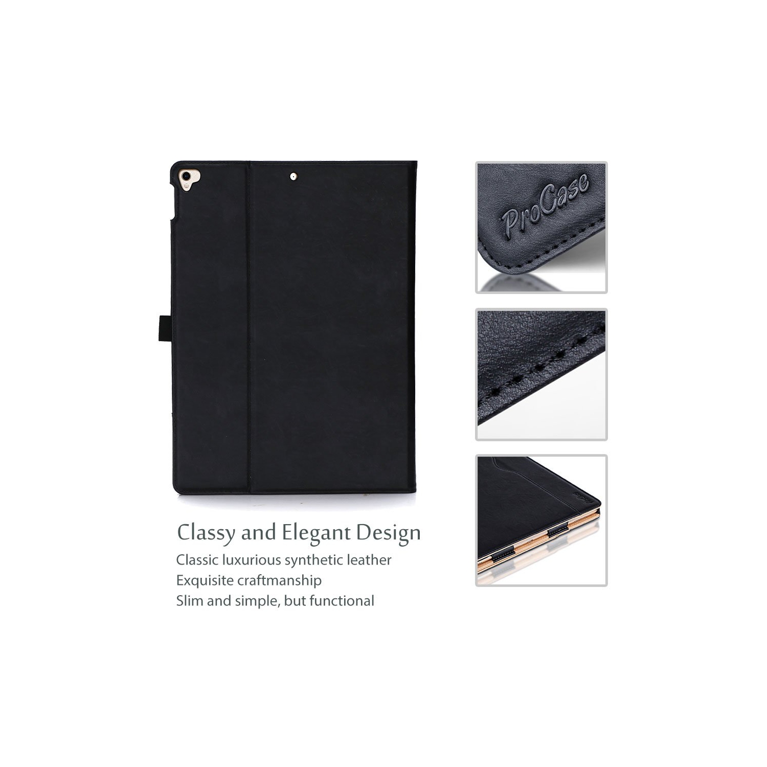 ProCase iPad Pro 12.9 2017/2015 Case - Stand Folio Case Cover for Apple iPad Pro 12.9 Inch (Both 2017 and 2015 M