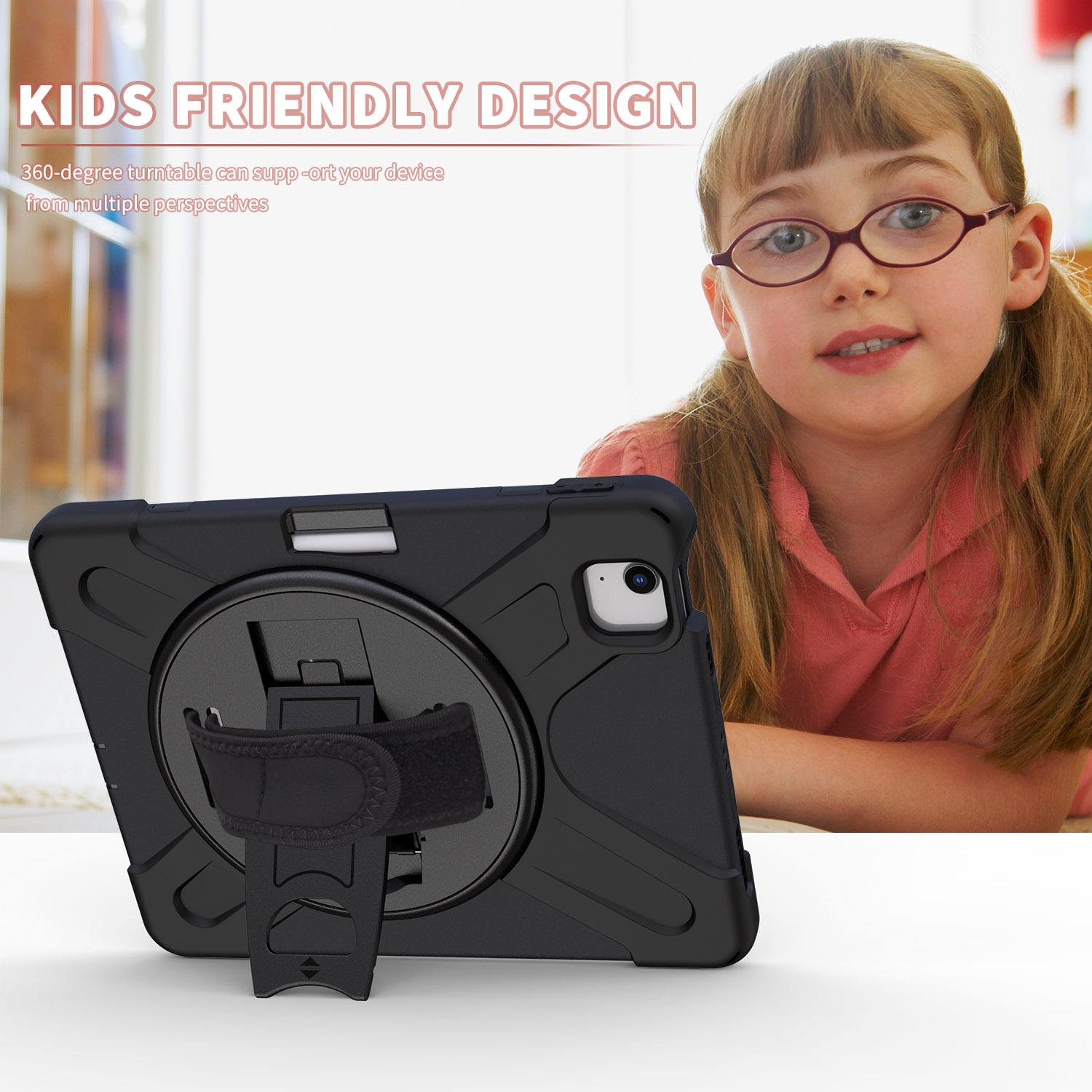 iPad Pro 11 2020 Case with Screen Protector | Herize iPad Pro 11 Inch Case with Pencil Holder | Shockproof Durable Rugged Pr