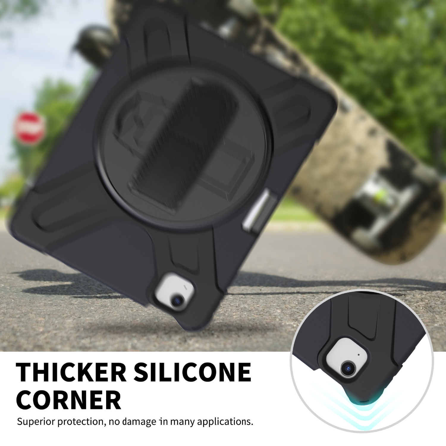 iPad Pro 11 2020 Case with Screen Protector | Herize iPad Pro 11 Inch Case with Pencil Holder | Shockproof Durable Rugged Pr