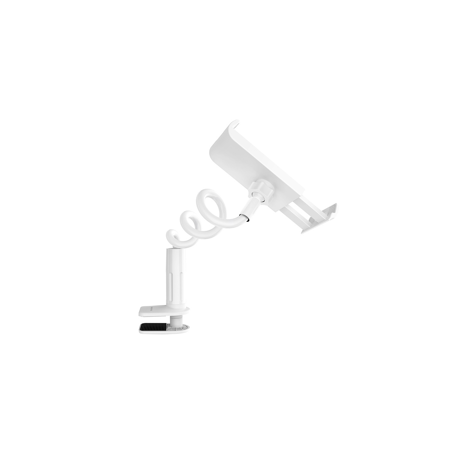 Siège de tablette pivotant sur support de bureau pour tablette de 360 po de Smart pour iPhone/iPad/tablette/téléphone intelligent de Samsung, blanc