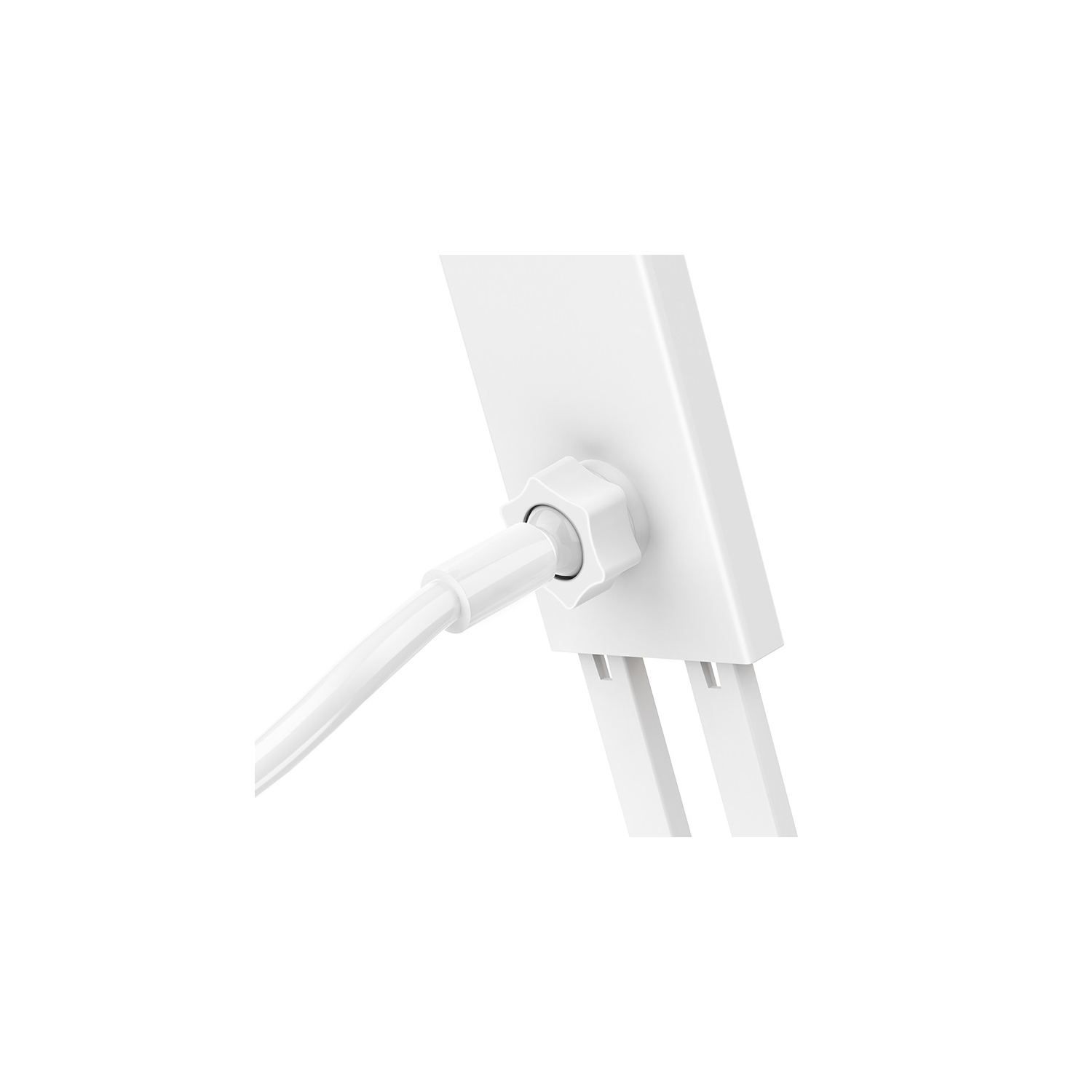 Siège de tablette pivotant sur support de bureau pour tablette de 360 po de Smart pour iPhone/iPad/tablette/téléphone intelligent de Samsung, blanc