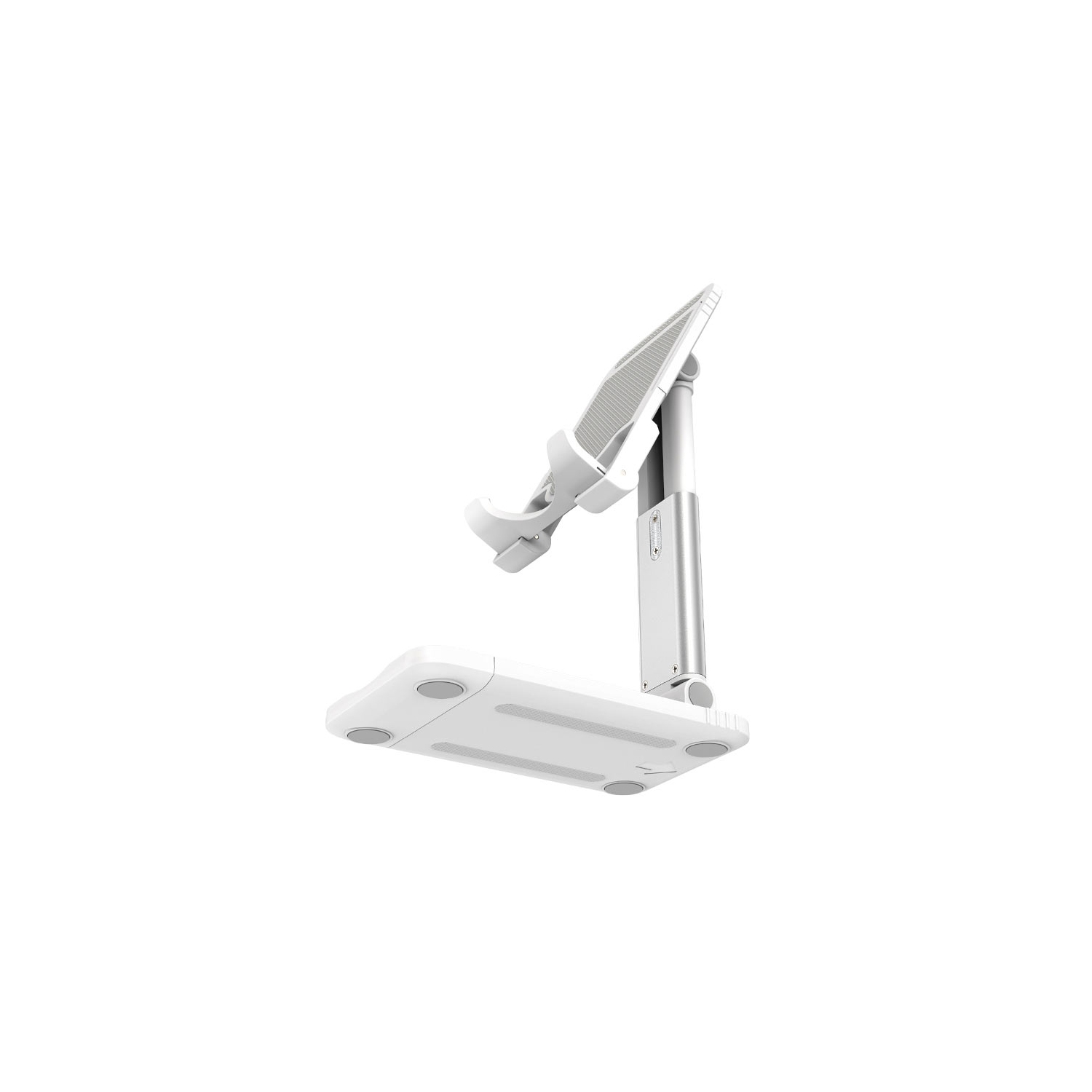 【CSmart】 360 Rotating Tablet Desk Stand Flexible Cellphone Holder Mount for iPhone / iPad / Samsung Tablet / Smartphone, White