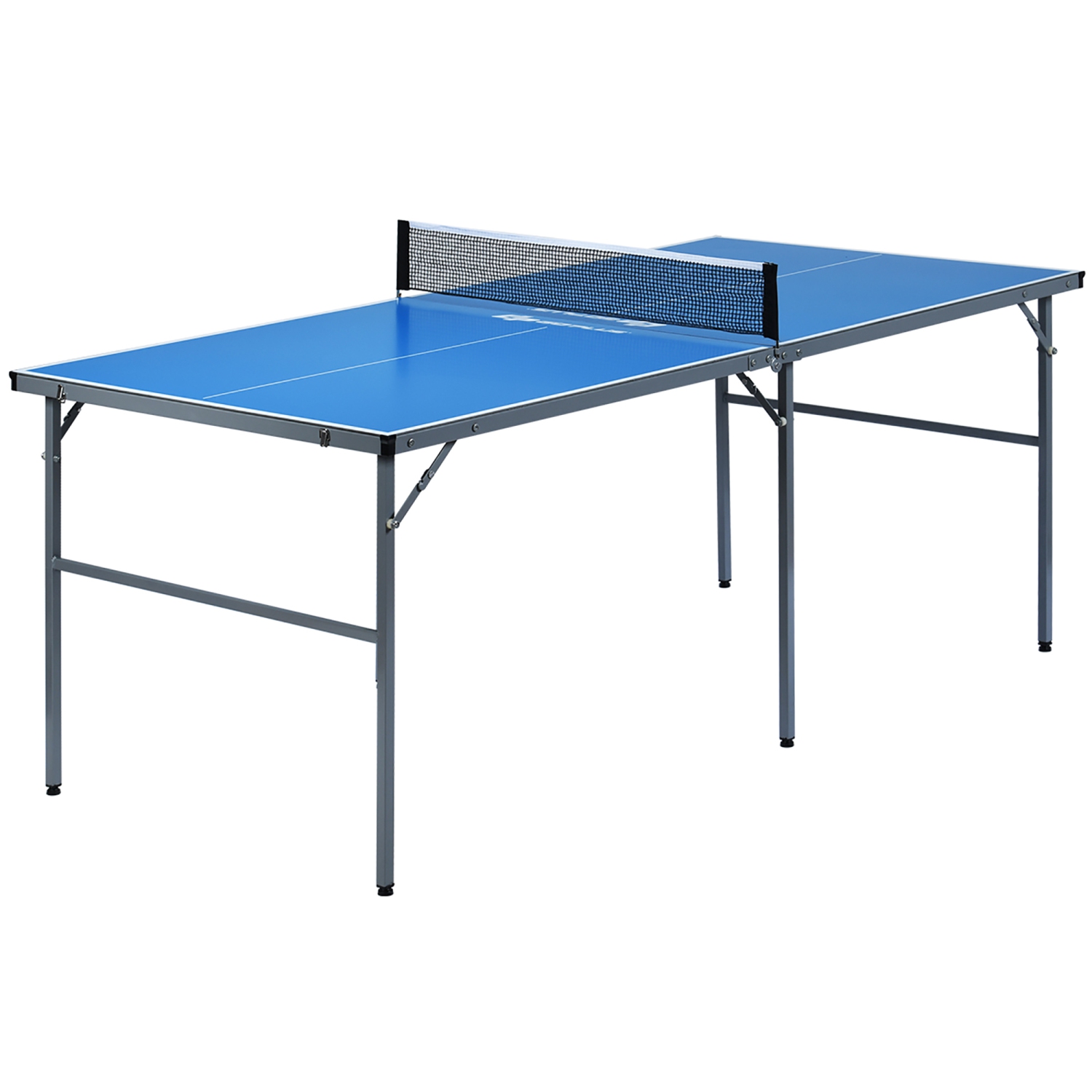 Costway table de ping pong pliable avec 2 balles et 2 raquettes