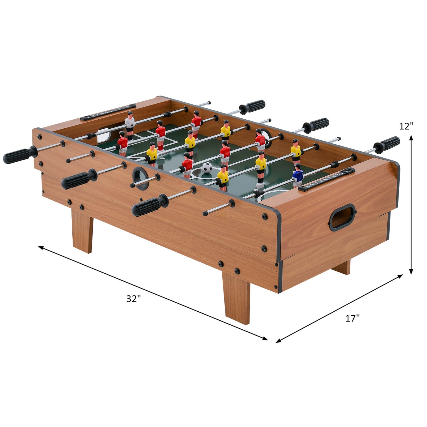 Table multi-jeux 4 en 1 Costway avec HOCKEY, TENNIS DE TABLE, BABY FOOT, TABLE DE BILLARD