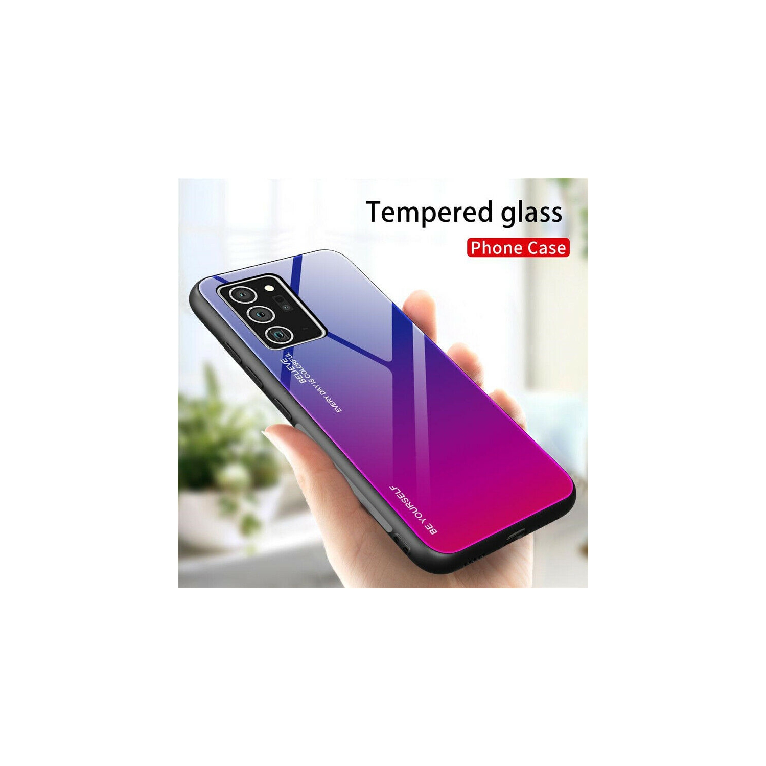 Gradient Tempered Glass Phone Case Cover For SAMSUNG NOTE 20 ULTRA