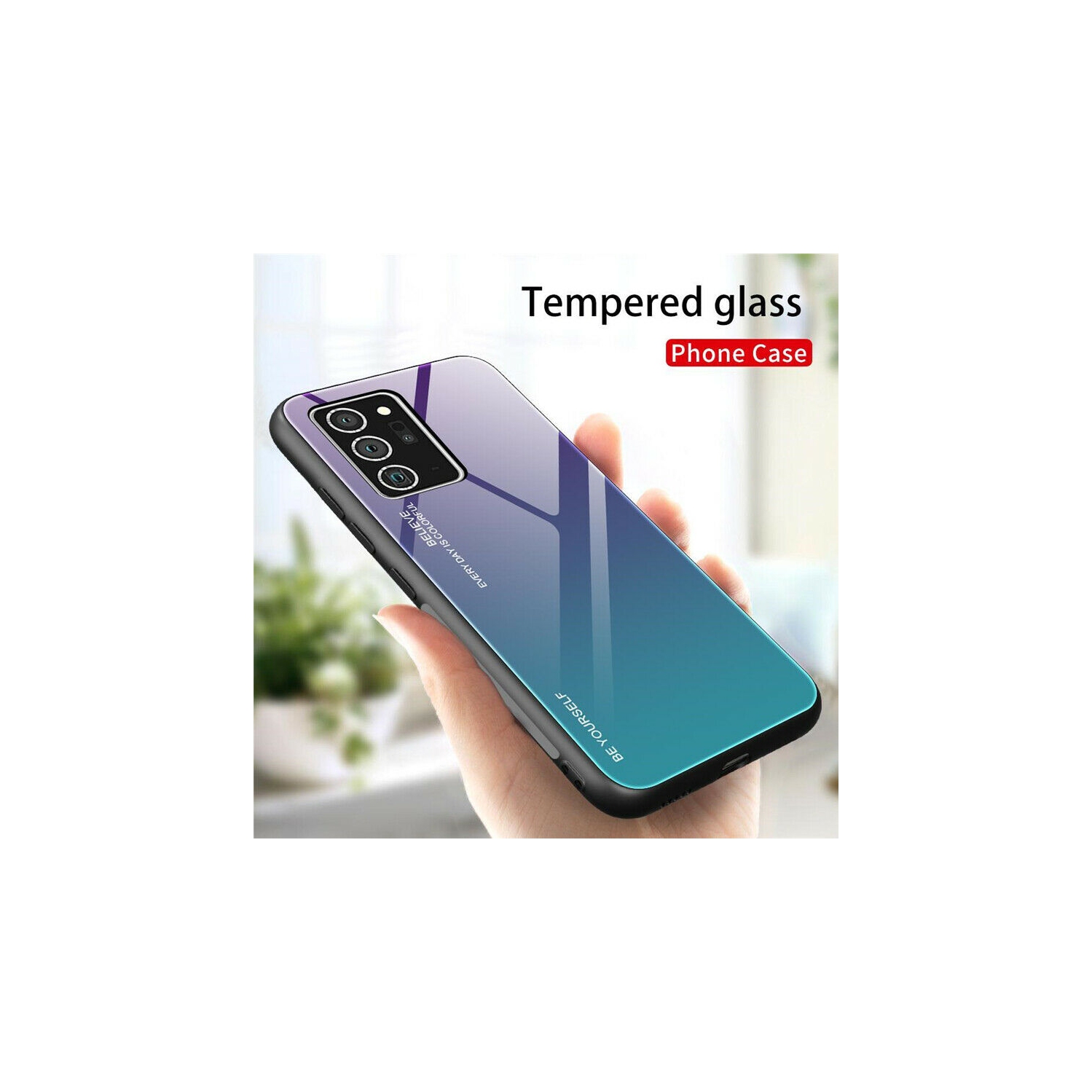 Gradient Tempered Glass Phone Case Cover For SAMSUNG NOTE 20 ULTRA