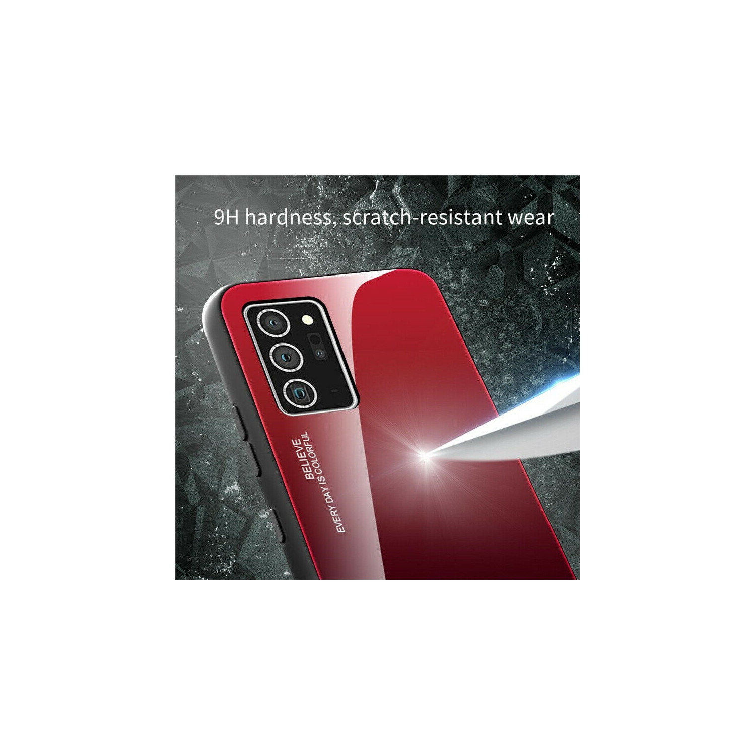 Gradient Tempered Glass Phone Case Cover For SAMSUNG NOTE 20 ULTRA