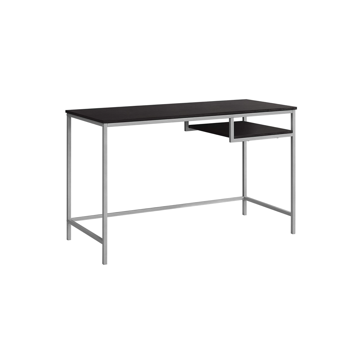 Computer DESK-48 L/Cappuccino/Silver Metal