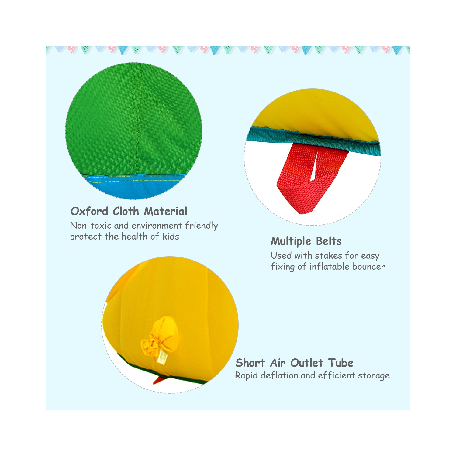 Costway Kids Inflatable Water Slide Park with Climbing Wall Water Cannon and Splash Pool