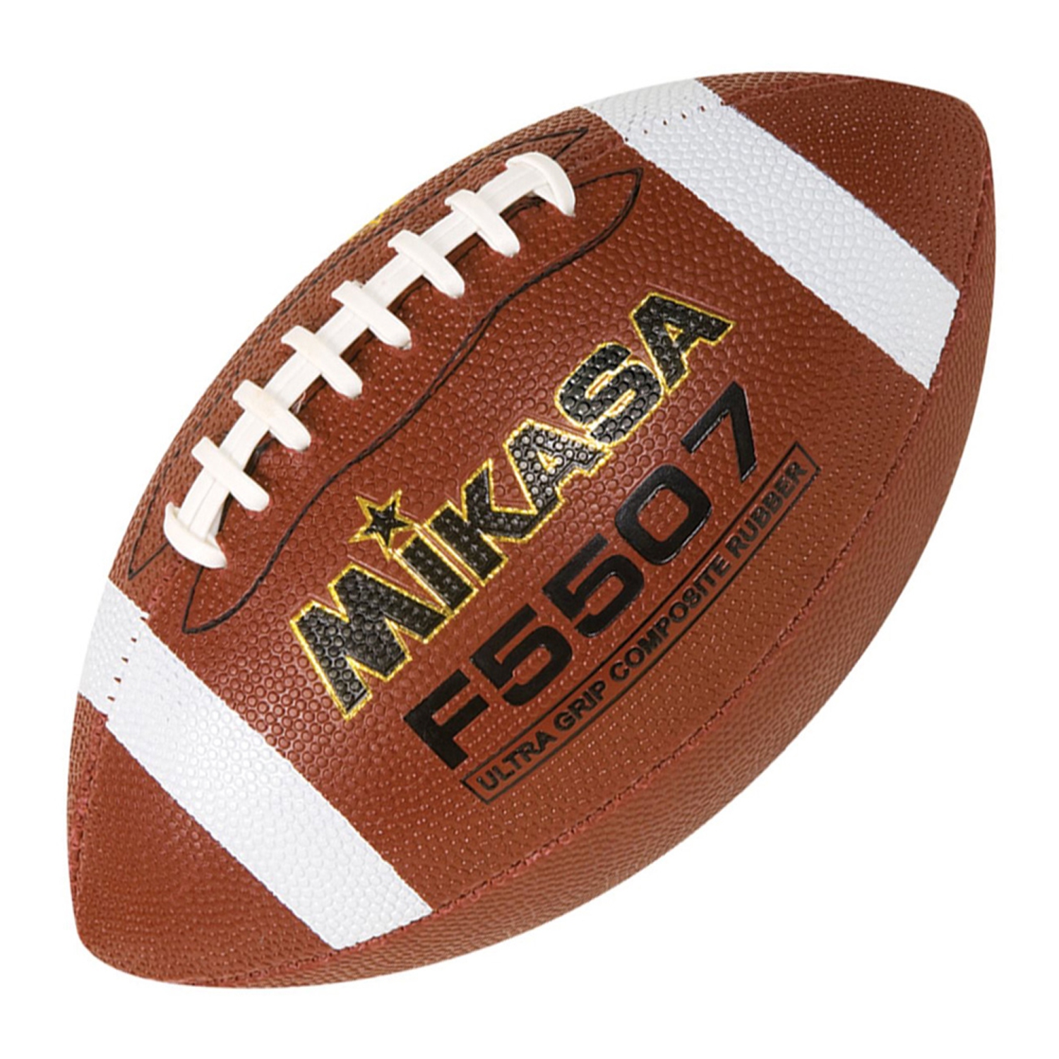 Mikasa F5507 Football en Caoutchouc Composite - Balle Cousue Avec Lacets Blancs, Taille Jeune