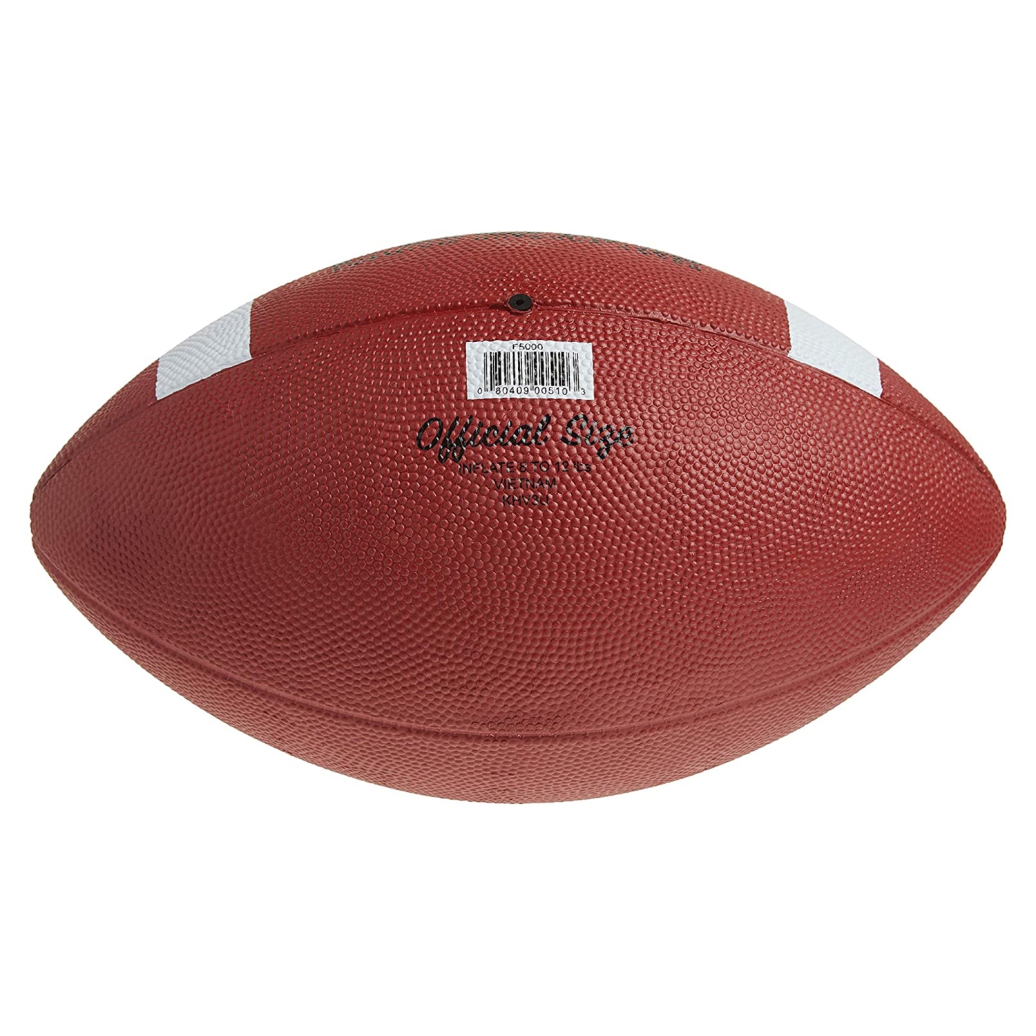 Mikasa F5000 Premium Rubber Football - Pebbly Ball with Moulded Laces, Official Size