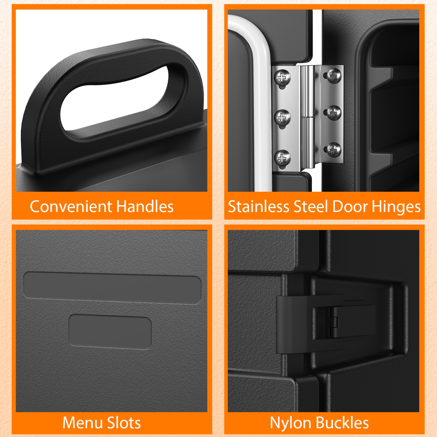 Costway End-Loading Insulated Food Pan Carrier Hot Cold