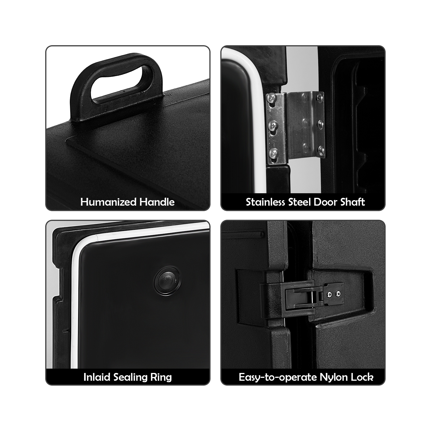 Costway End-Loading Insulated Food Pan Carrier 5 Food Pan Capacity