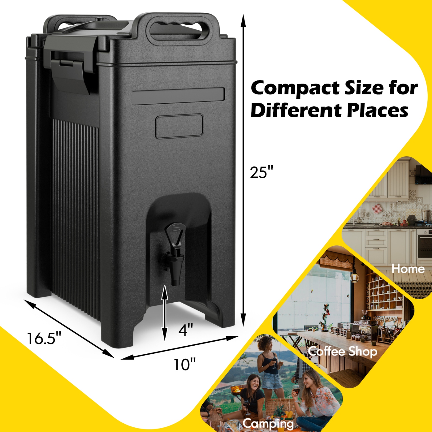 Costway Insulated Beverage Server/Dispenser 5 Gallon