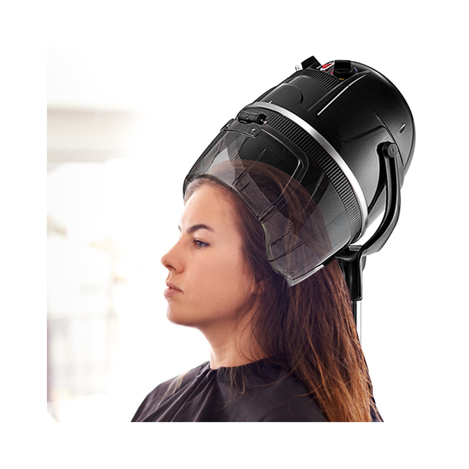 Cosway – Rouleau de base roulante pour cheveux de plancher de capot relevé réglable, séchoir à cheveux à coiffe de plancher