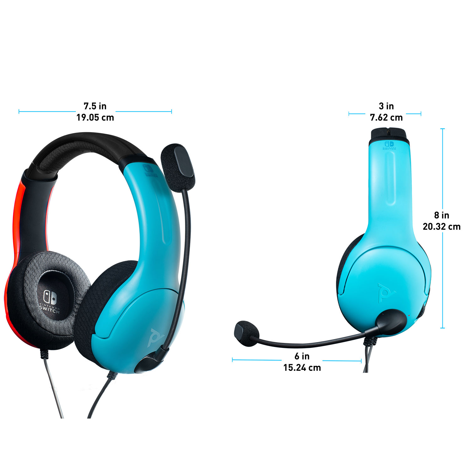 PDP LVL40 Gaming Headset for Switch - Blue/Red | Best Buy Canada