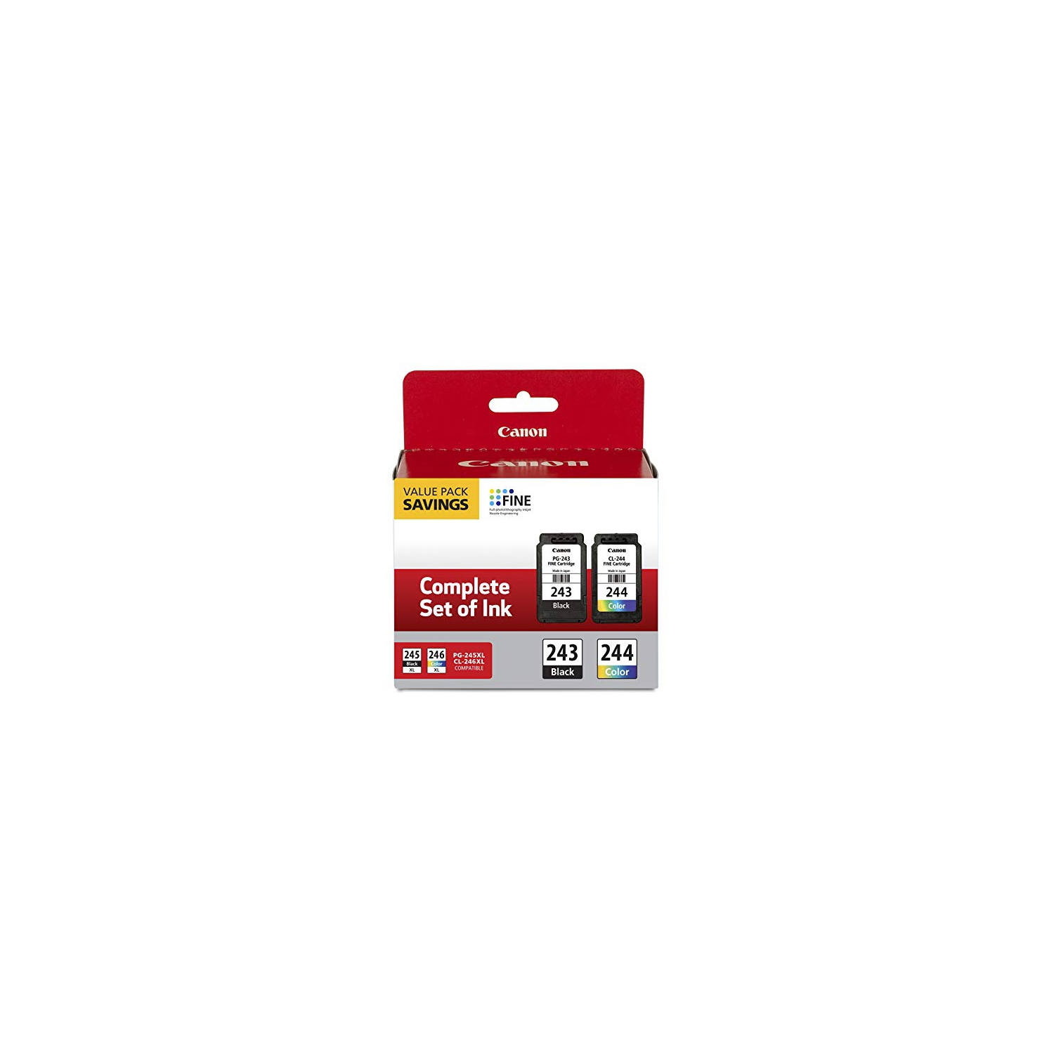 Canon PG-243/ CL-244 Ink Multi Pack, Compatible to TR4520, MX492, MG2520, MG2922, TS302 and TS202 Printers