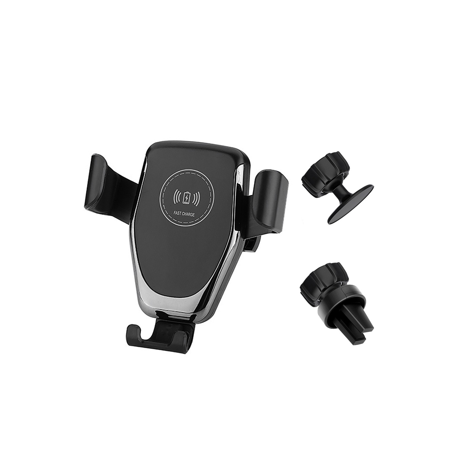 Chargeur d’auto sans fil de 15 W, support de téléphone Qi à recharge rapide pour l’auto de Quntis, support de téléphone sans fil à rotation de 360°