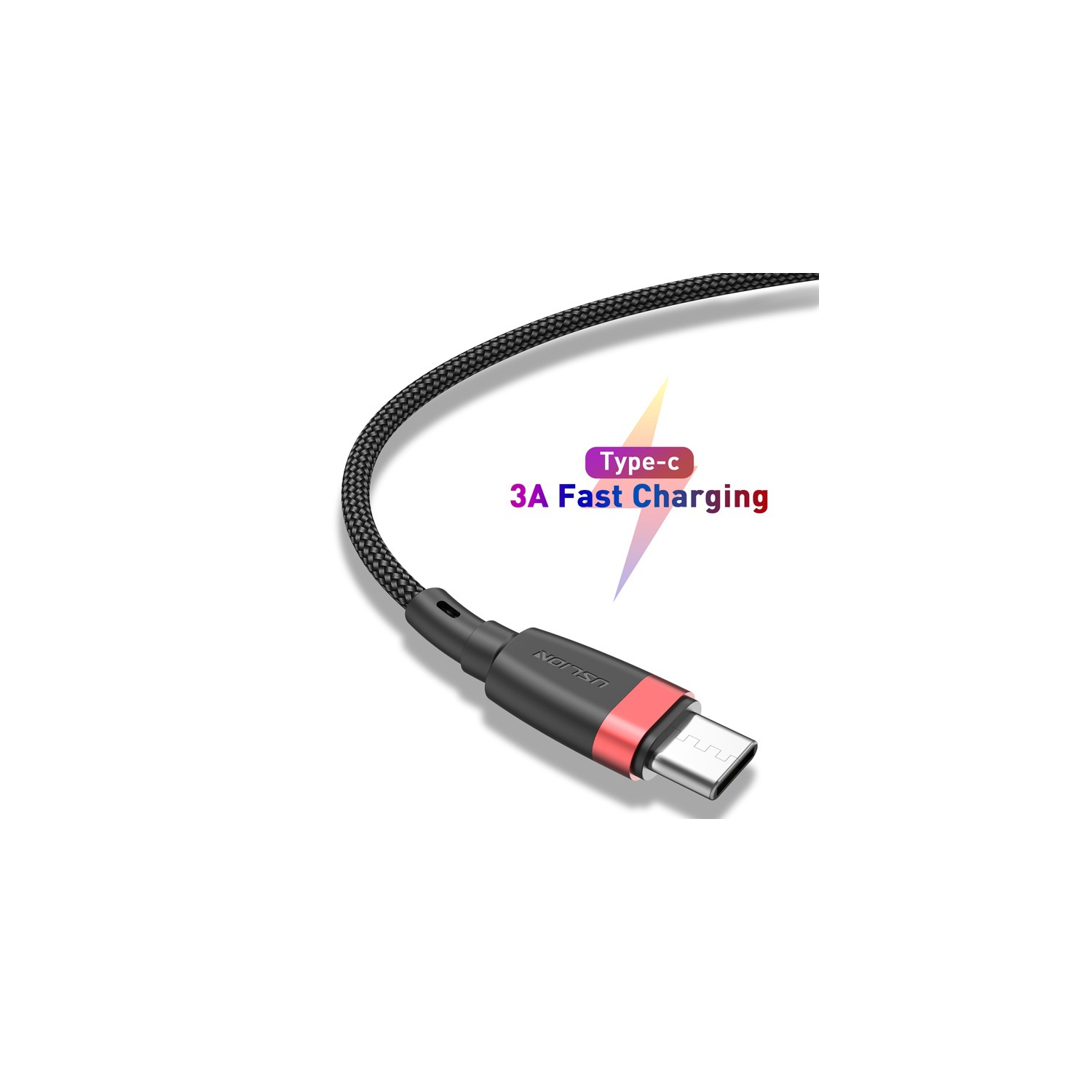 Câble de Chargeur rapide Tressés, USB Type C (6Ft 3A)compatibles avec  Samsung S10e/note 9/s10/s9/s8 Plus et autre tel. 