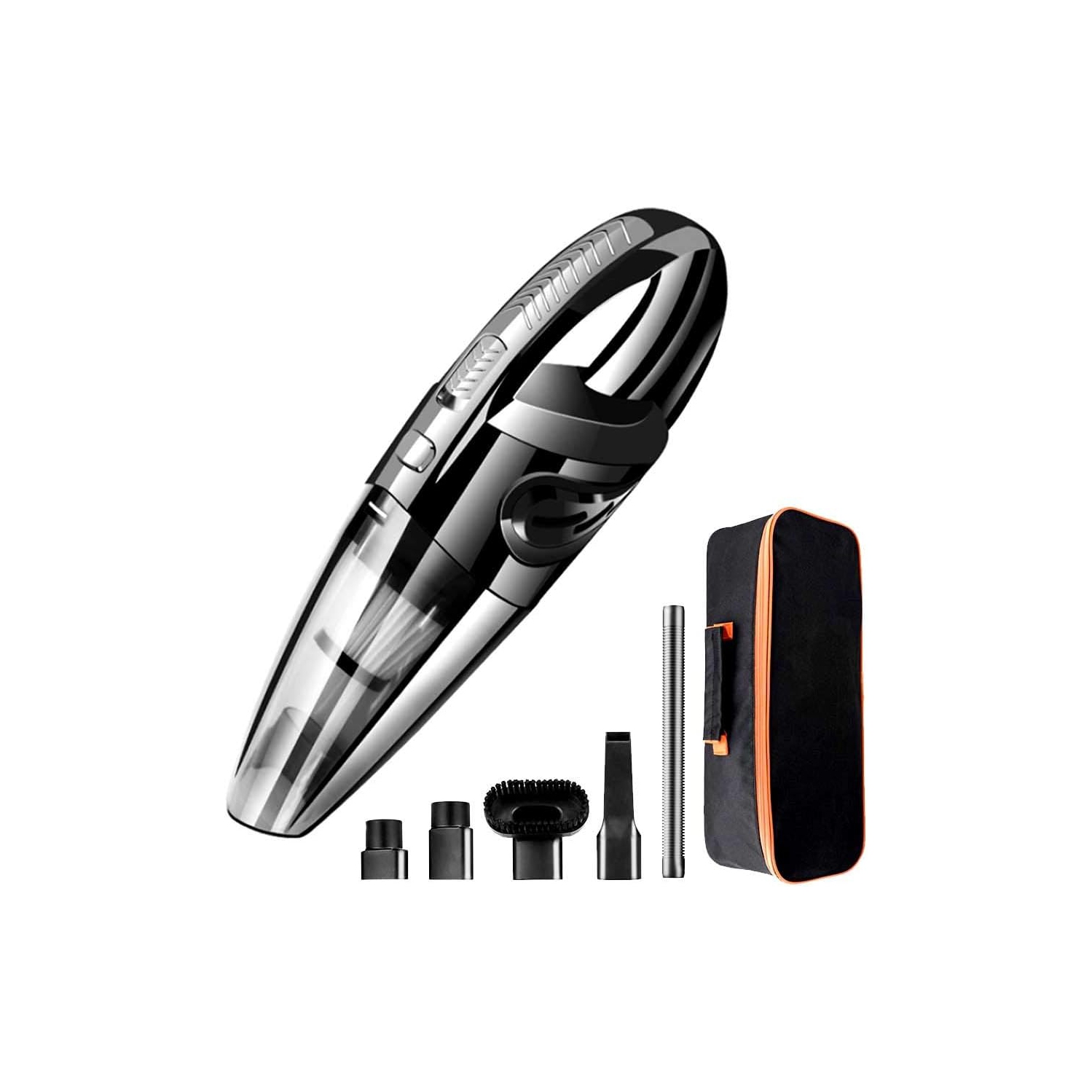 Aspirateur à main sans fil, Mini aspirateur portatif pour voiture à sec, 120&nbsp;W d'aspiration PUISSANTE rechargeable pour les poils d'animaux,